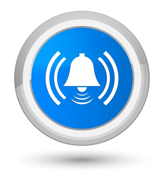 Alarm icon prime cyan blue round button — Stock Photo, Image