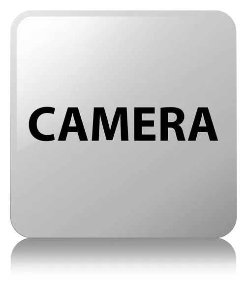 Camera white square button — Stock Photo, Image