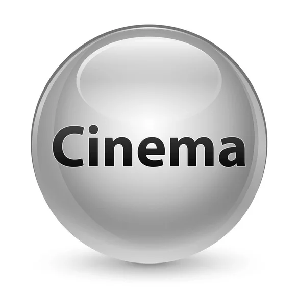 Bioscoop glazig witte ronde knop — Stockfoto
