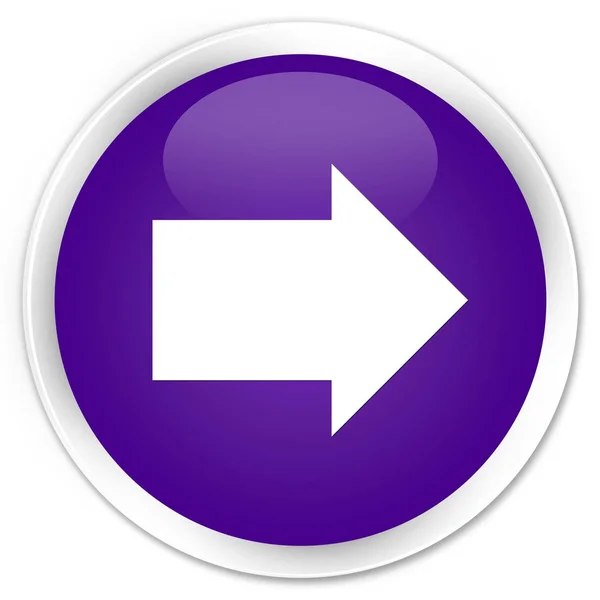 Siguiente icono de flecha premium botón redondo púrpura —  Fotos de Stock
