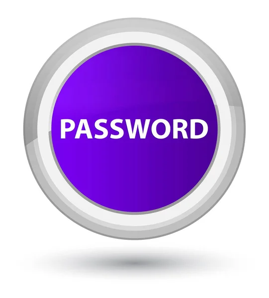 Prvotní fialové kulaté tlačítko heslo — Stock fotografie