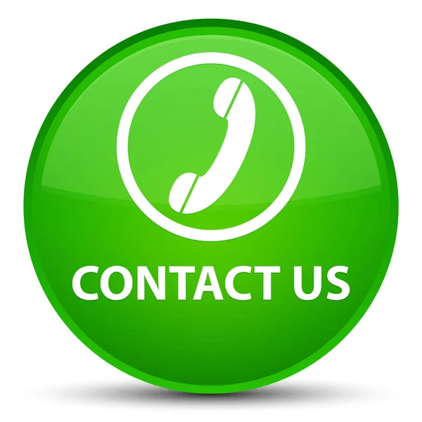 Contact us (phone icon) special green round button