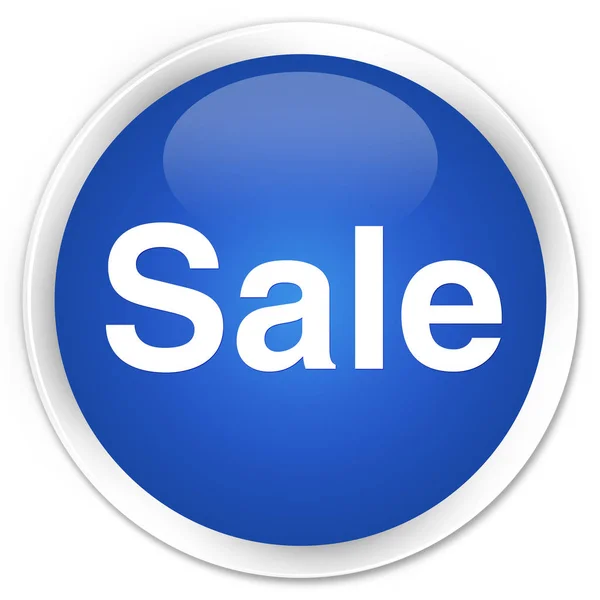 Försäljning premium blå runda knappen — Stockfoto