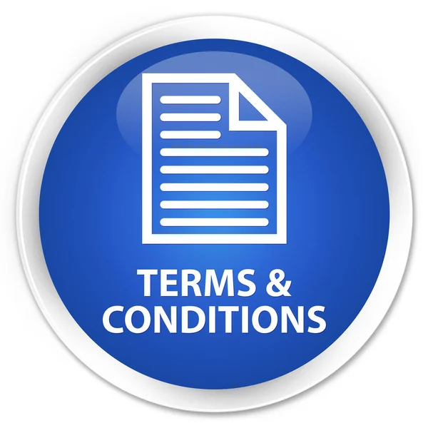 Terms and conditions (page icon) premium blue round button