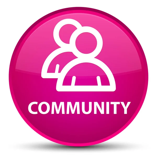 Community (group icon) special pink round button