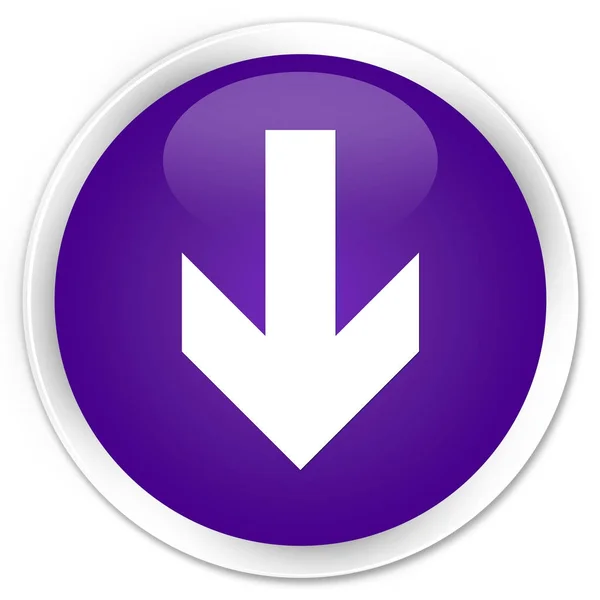 Pijl pictogram premie paarse ronde knop downloaden — Stockfoto