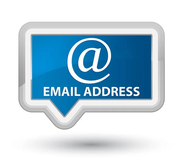 Email address prime blue banner button