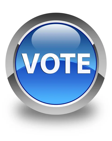 Vote glossy blue round button — Stock Photo, Image