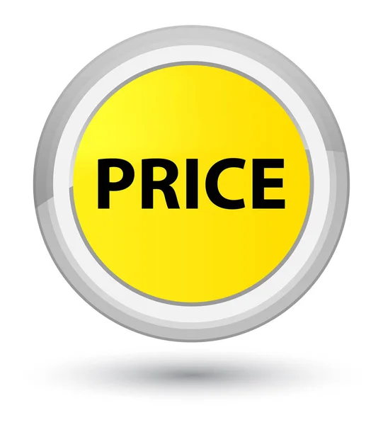 Price prime yellow round button — Stock Photo, Image