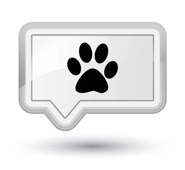 Animal Footprint Symbol prime weiße Banner-Taste — Stockfoto