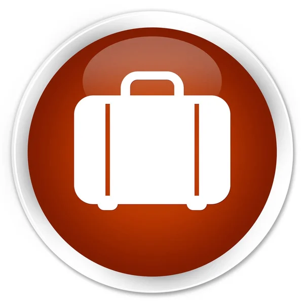 Icono de bolsa premium marrón botón redondo —  Fotos de Stock