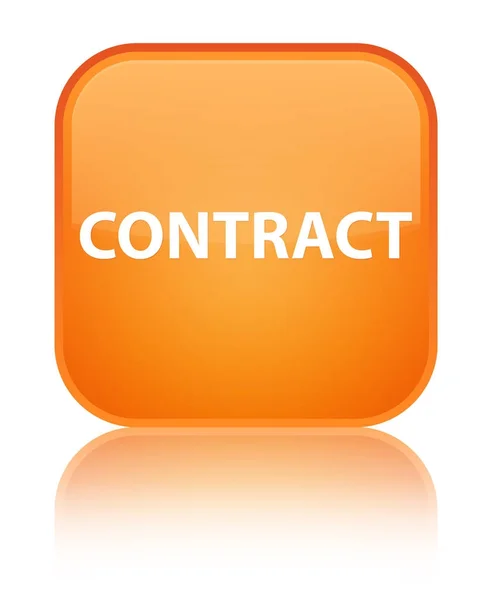 Contract speciale oranje vierkante knop — Stockfoto