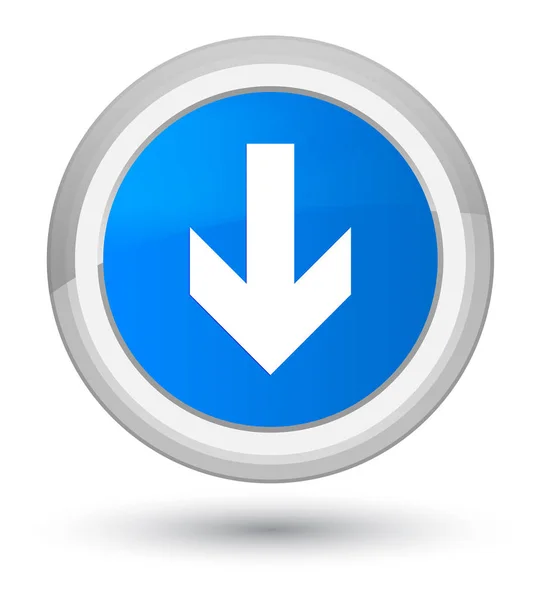 Синяя круглая кнопка со стрелкой — стоковое фото
