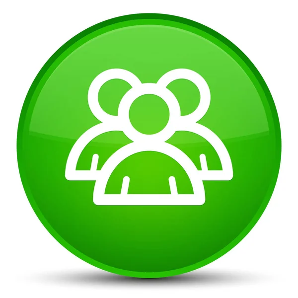 Gruppo icona speciale pulsante rotondo verde — Foto Stock