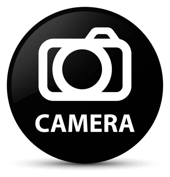 カメラ ブラック ラウンド ボタン — ストック写真