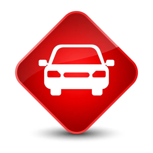 Knoop van de elegante rode ruit van het pictogram van de auto — Stockfoto