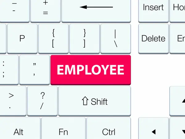 Empleado botón teclado rosa — Foto de Stock