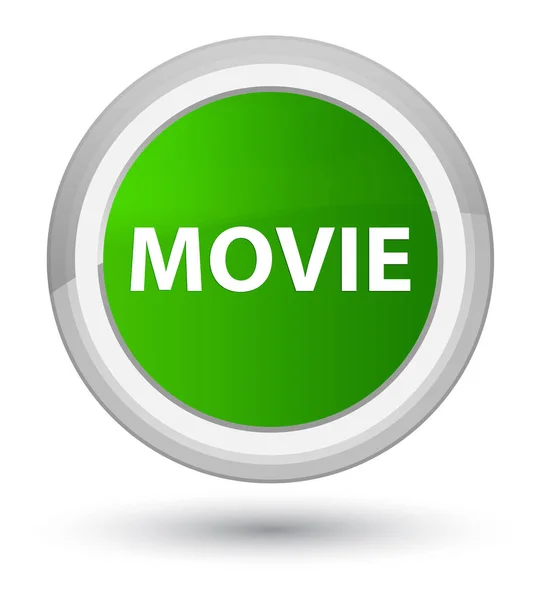 영화 주요 녹색 라운드 버튼 — 스톡 사진