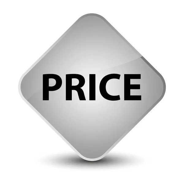 Price elegant white diamond button — Stock Photo, Image
