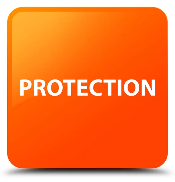 Protection bouton carré orange — Photo