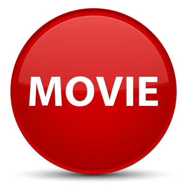 Movie special red round button — Stock Photo, Image