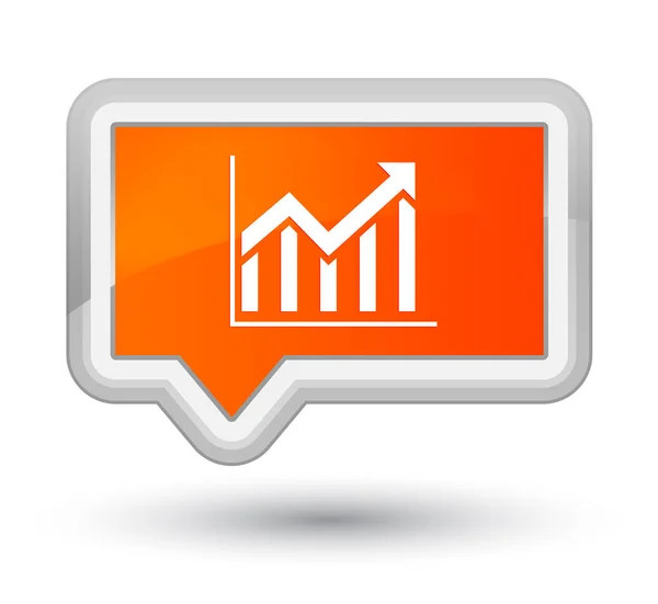 Statistik-Symbol Prime orange Banner-Taste — Stockfoto