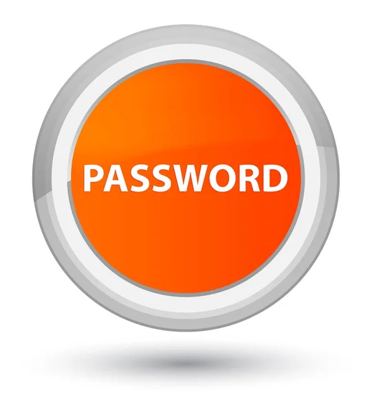 Heslo prime oranžové kulaté tlačítko — Stock fotografie