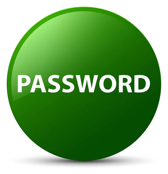 Lösenord gröna runda knappen — Stockfoto
