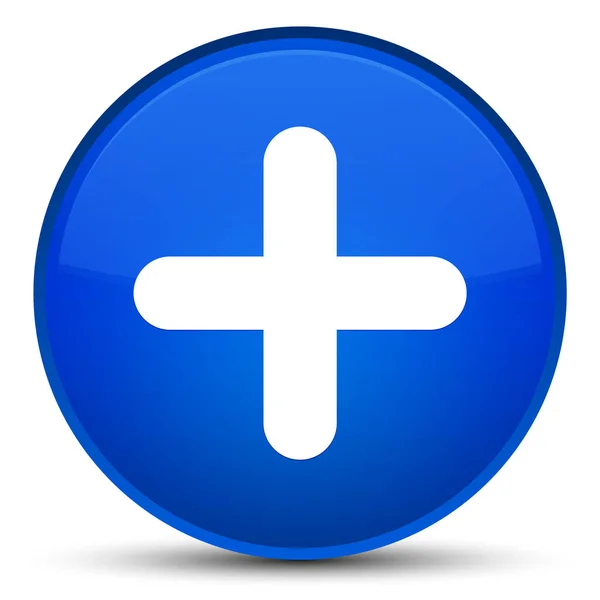 Icône Plus bouton rond bleu spécial — Photo
