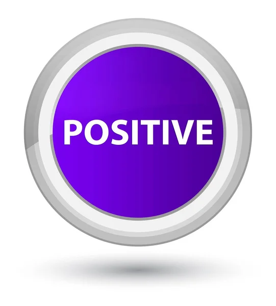 Bouton rond violet prime positif — Photo