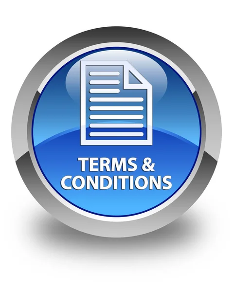 Terms and conditions (page icon) glossy blue round button