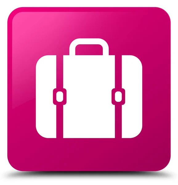 Przycisk □ ikona różowy torba — Zdjęcie stockowe