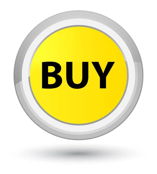 Buy prime yellow round button — Stock Photo, Image