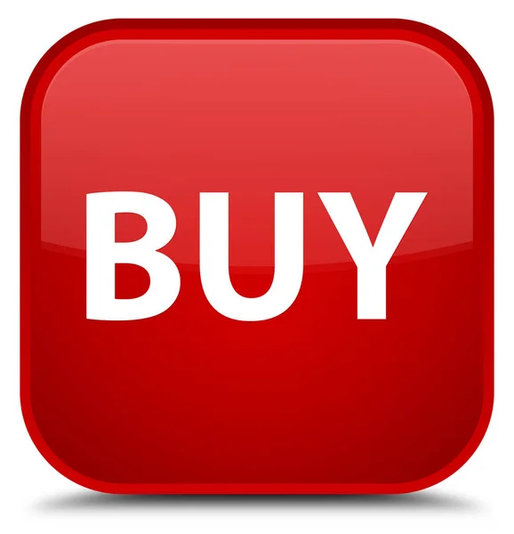 Buy special red square button — Stock Photo, Image