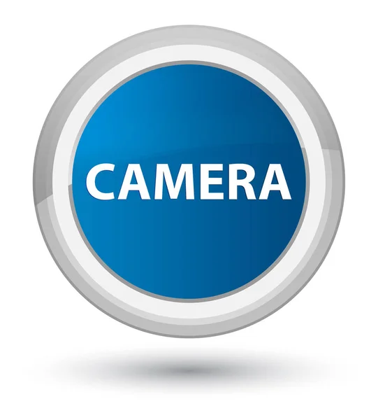 Câmera azul principal botão redondo — Fotografia de Stock