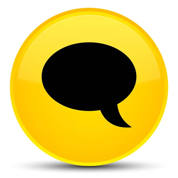Chat icon special yellow round button