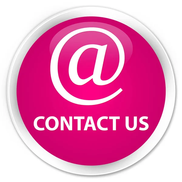 Contact us (email address icon) premium pink round button