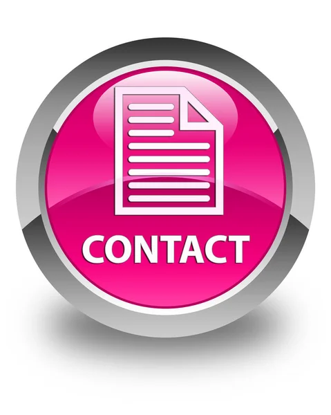 Contact (page icon) glossy pink round button