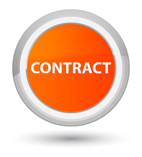 Кнопка контракту просте помаранчеве коло — стокове фото