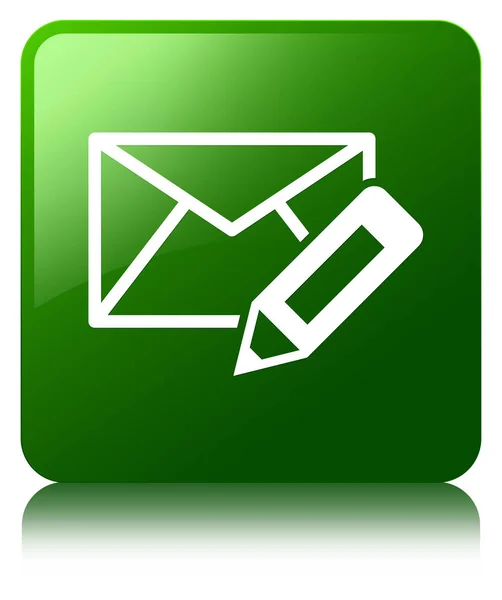 Edit email icon green square button