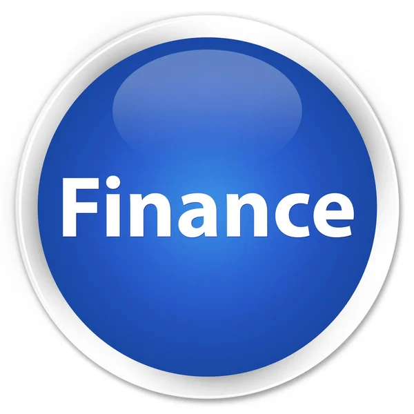 Finance premium blue round button — Stock Photo, Image