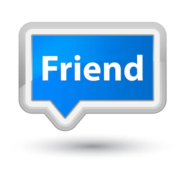 Friend prime cyan blue banner button — Stock Photo, Image