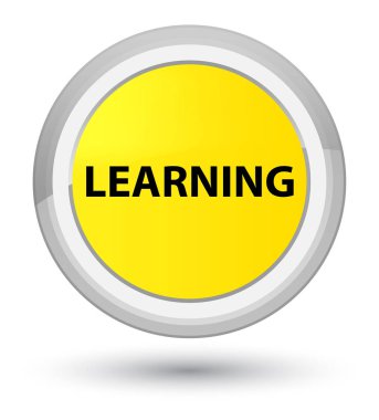 Öğrenme baş sarı yuvarlak düğmesi