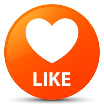 Düğme (kalp simgesi) turuncu gibi yuvarlak