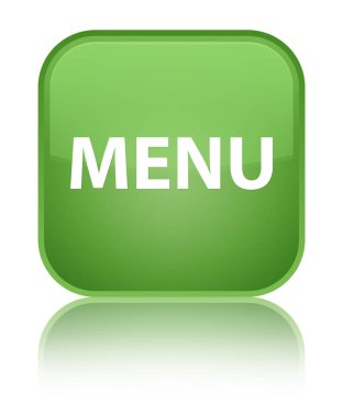 Menü özel yumuşak yeşil kare düğme