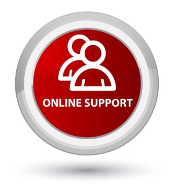 Çevrimiçi destek (grup simgesi) Başbakan düğmenin kırmızı