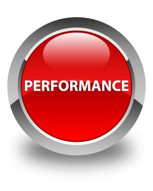 Performans parlak kırmızı yuvarlak düğme