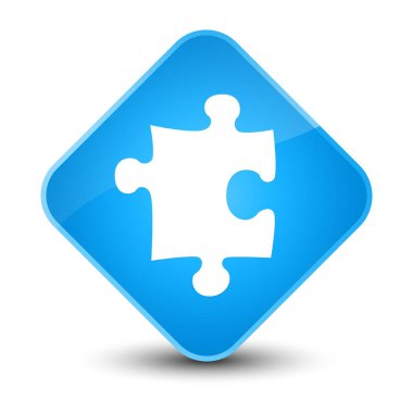 Kutsal kişilerin resmi zarif camgöbeği mavi elmas düğme puzzle