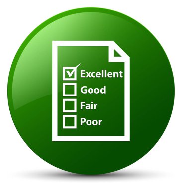 Soru formu simgesi yeşil yuvarlak düğmesi