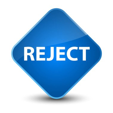 Zarif mavi elmas düğmesini reddetmek